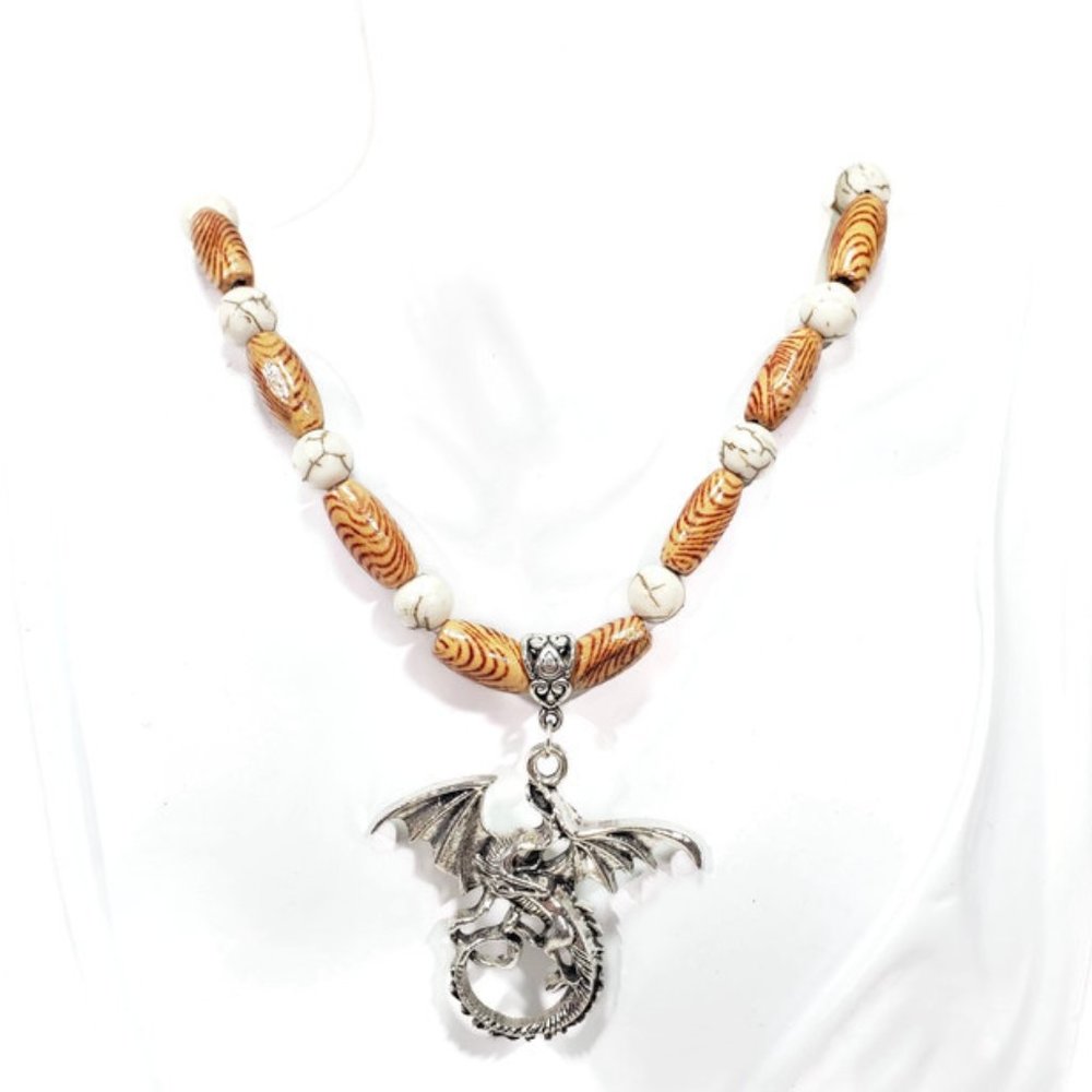 Dragon Pendant Necklace Game of Thrones 18 1/2"